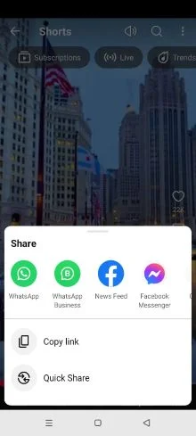 Step 1: Copy the YouTube Short URL